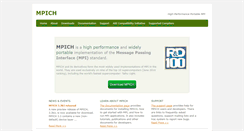 Desktop Screenshot of mpich.org